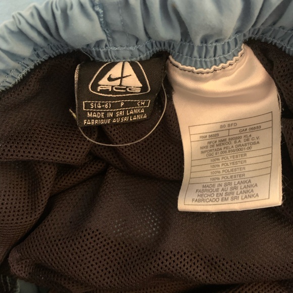 nike acg blue mesh lined outdoor hiking shorts women’s Small 4 6 - Picture 5 of 6